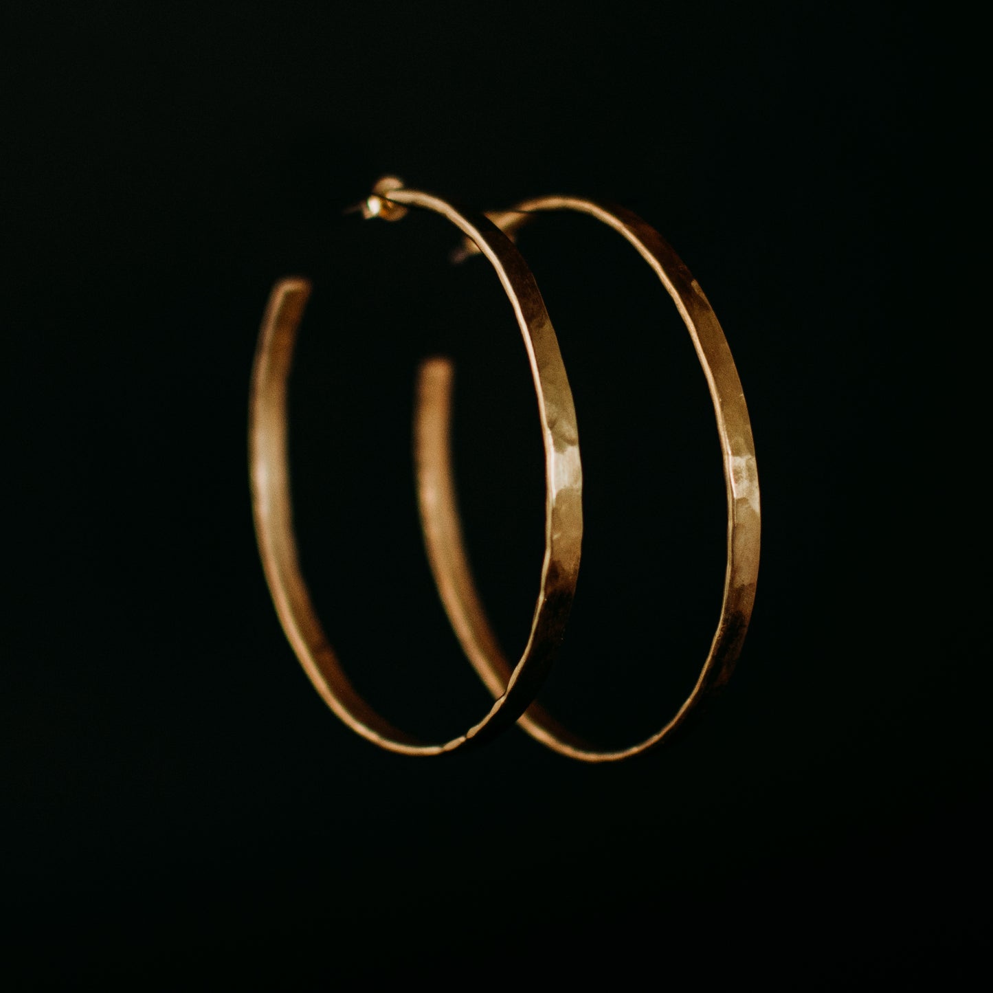 Large Gold Hoop Earrings gold plated