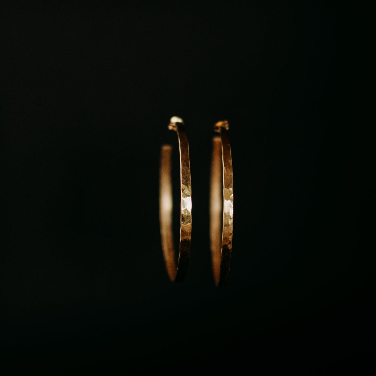 Large Gold Hoop Earrings Solid Gold