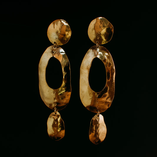 Mollusc Earrings Gold