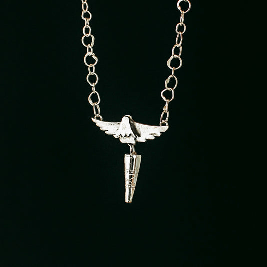 Eagle Totem Silver Necklace