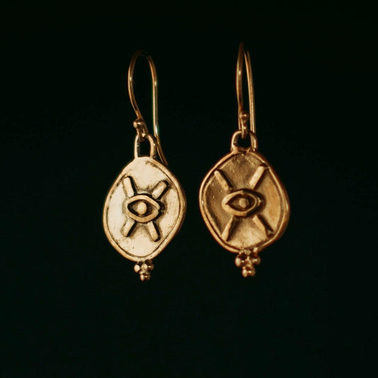 The Secret Earrings Solid Gold - Luck