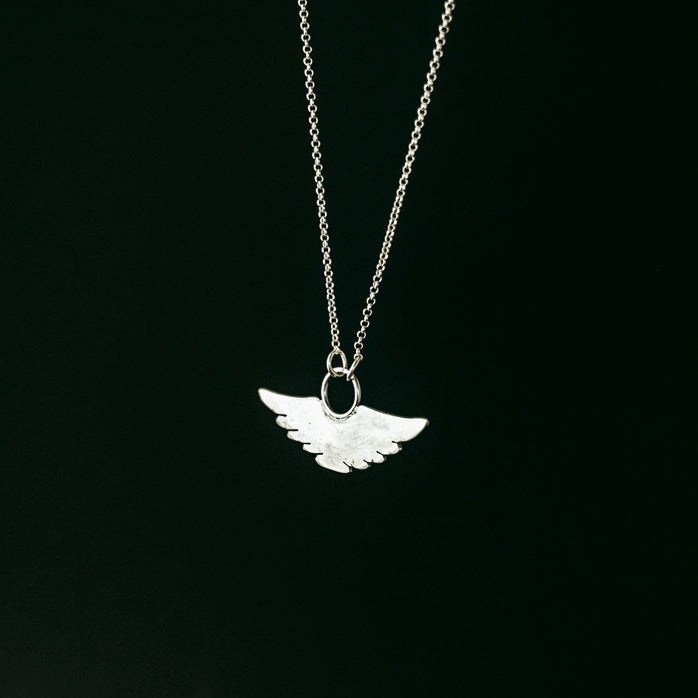 Mini Wings Necklace Silver
