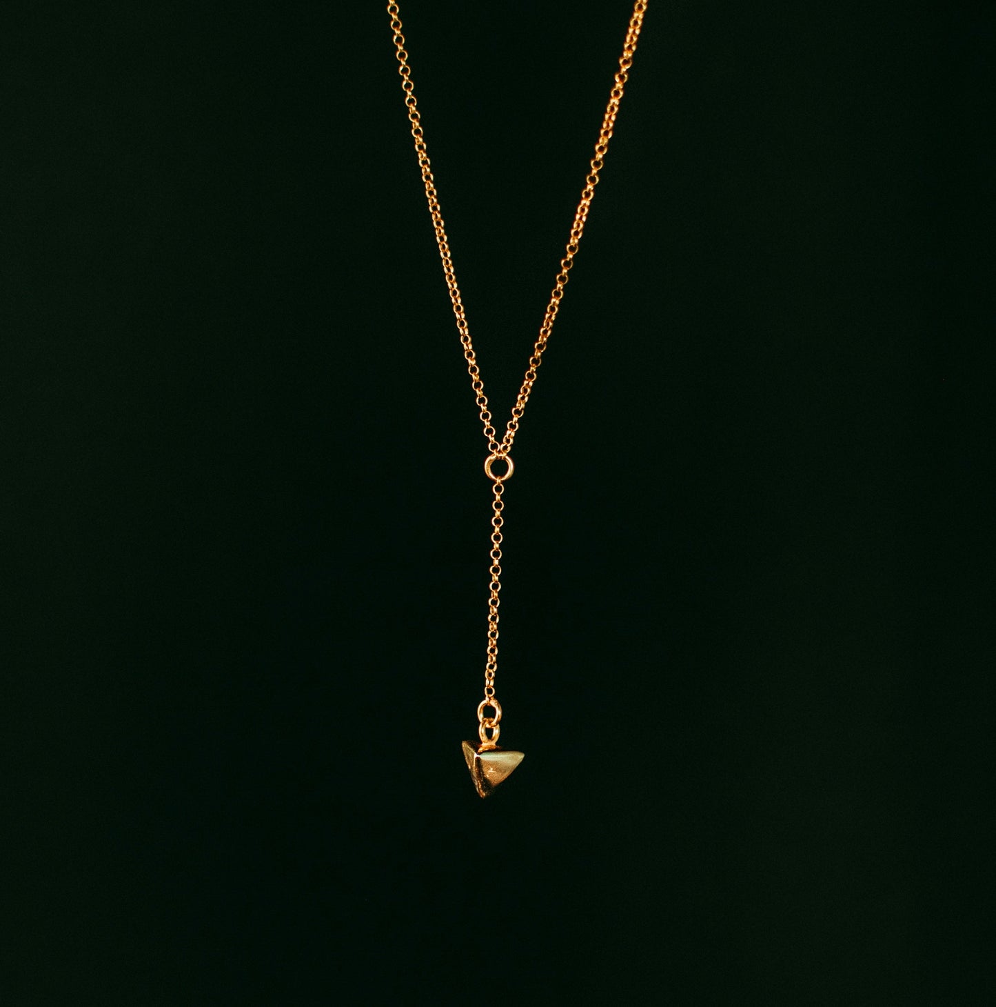 Pyramid Necklace Gold