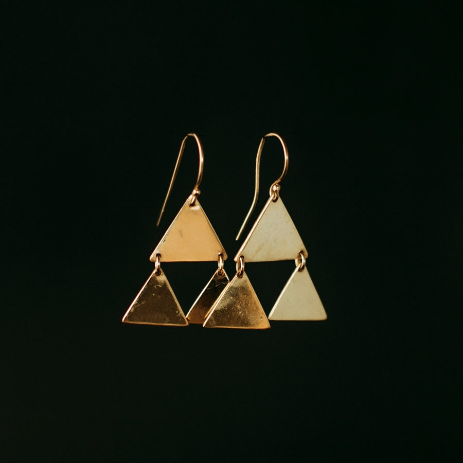 Stayin' Alive Solid Gold Earrings